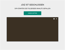 Tablet Screenshot of joiz.ch